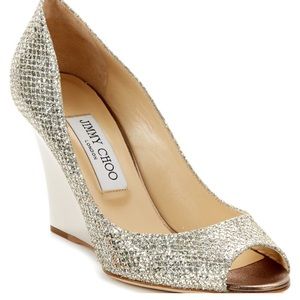 Jimmy choo sparkle heels size 41. Or us 10.5